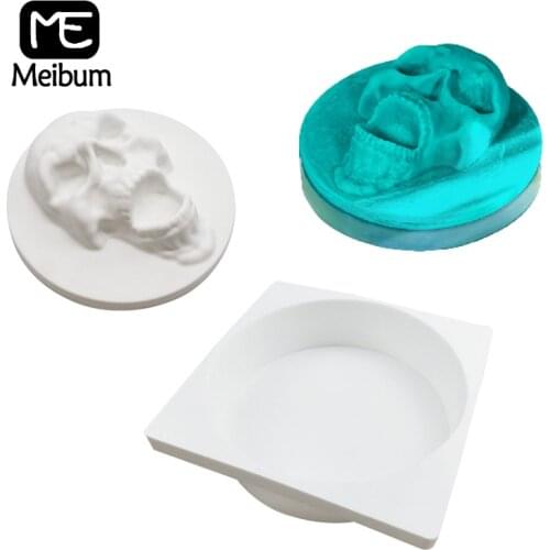 Meibum Silicone Cake Molds Skull Pastry Model Round Mousse Moulds Dessert Decorating Pan Set Baking Tools Kitchen Bakeware
