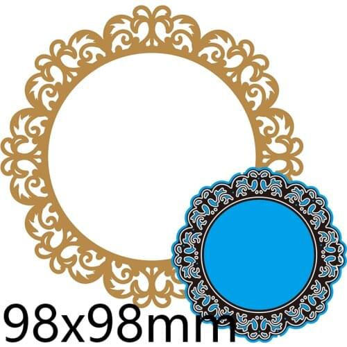 Metal Dies Flowers Circle New Stencils DIY Scrap booking Paper Cards Craft Making Craft Decoration 98*98mm