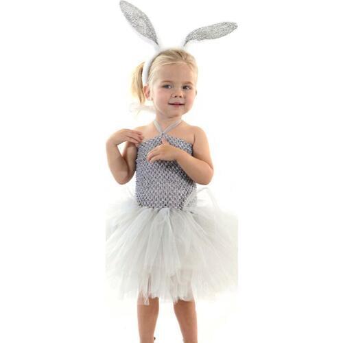 2019 Cute Girls Dresses Kids Halloween Christmas Costumes Teen Clothes Baby Girl Birthday Party Dress Childrens Rabbit Clothing