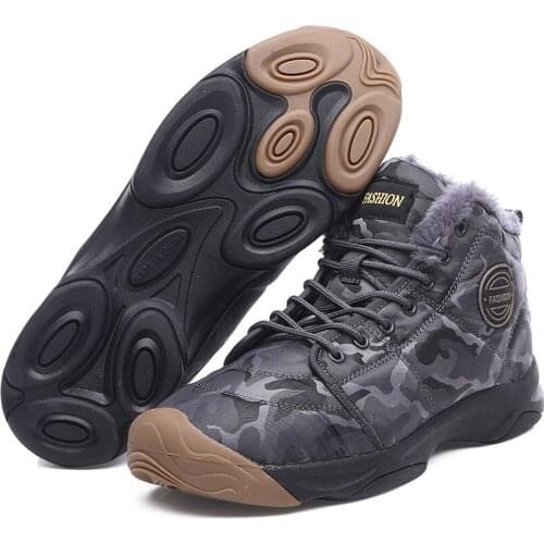 Shoes for Men Lightweight winter snow boots Mens Work Boots Breathable Hike Sneakers keep warm