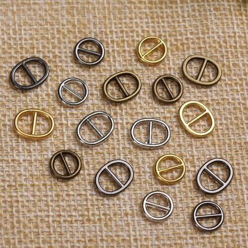 20/40pcs/Pack Newest 5mm/6mm Mini Ultra-small Tri-glide Belt Buckle Doll Bags Buckles Diy Doll Buttons Shoes Sewing Accessories