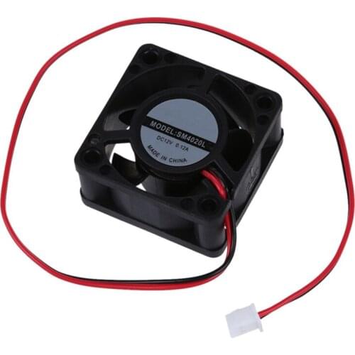 12V DC 40mm 20mm 2 Wire Computer PC CPU Cooling Case Fan