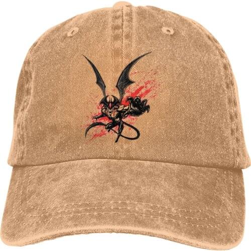 Adjustable Solid Color Baseball Cap Amon Statueby Washed Cotton devilman crybaby Dark Anime Akira Sports Woman Hat