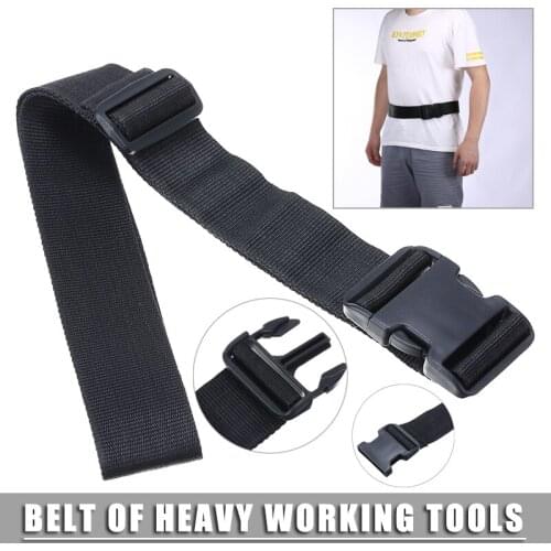 1pc Nylon Black Release Work Belt Adjustable Waist Bags Belts Pouch Bag Accessories Stronge
