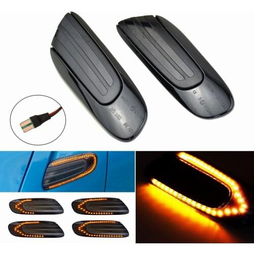 LED Dynamic Side Marker Turn Signal Light Sequential Blinker Indicator For BMW Mini Cooper F55 F56 F57 2014-2017