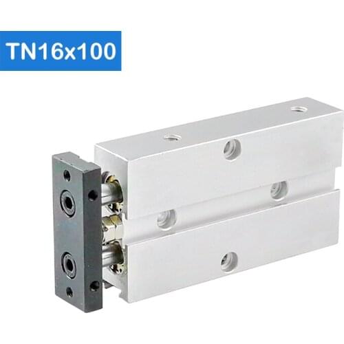 TN16*100-S Free shipping 16mm Bore 100mm Stroke Compact Air Cylinders TN16X100-S Dual Action Air Pneumatic Cylinder