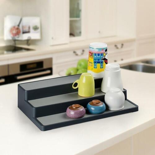 3 Tier Spice Herb Curry Jar Rack Holder Pantry Cupboard Organiser Storage Kitchen Tool Shelf Spice