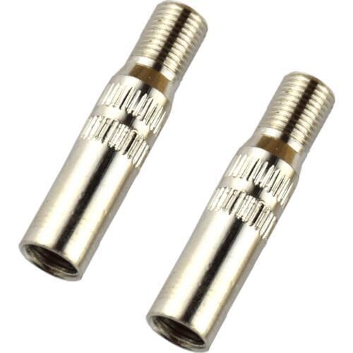 10pcs Motorcycle Car Tire Valve Stem Cap 39mm Extension Adaptor - Silver