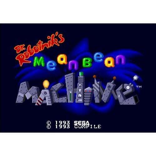 Dr. Robotniks Mean Bean Machine 16 bit MD Game Card For 16 bit Sega MegaDrive Genesis game console
