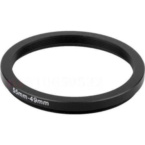 2PCS 55mm to 49mm 55-49 Lens Stepping Step Down Up Filter Ring Adapter