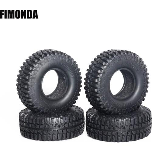 4pcs 1.9inch Rubber Tires 100*39mm Wheel Tyres for 1/10 RC Crawler Car Traxxas TRX4 Axial SCX10 RR10 WRAITH D90 TF2 Tamiya CC01