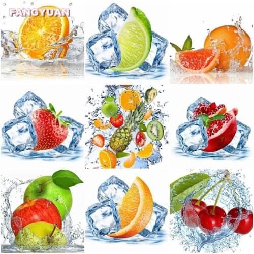 5D Diy Diamond Painting Fresh Fruit Hodgepodge Full Drill Embroidery Mosaic Cross Stitch Kits Picture Home Decor Accessories