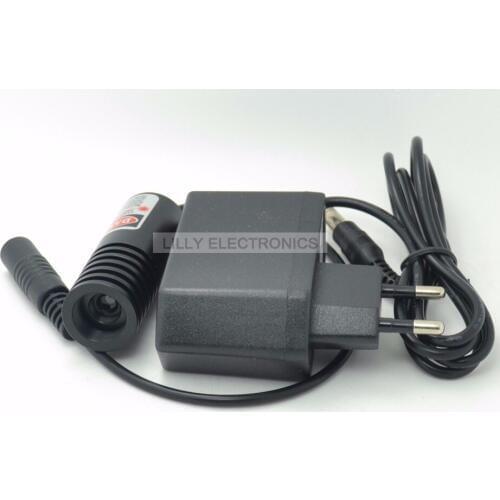 650nm 100mW Red Laser Line Locator Module 22x70mm with EU standard Adapter