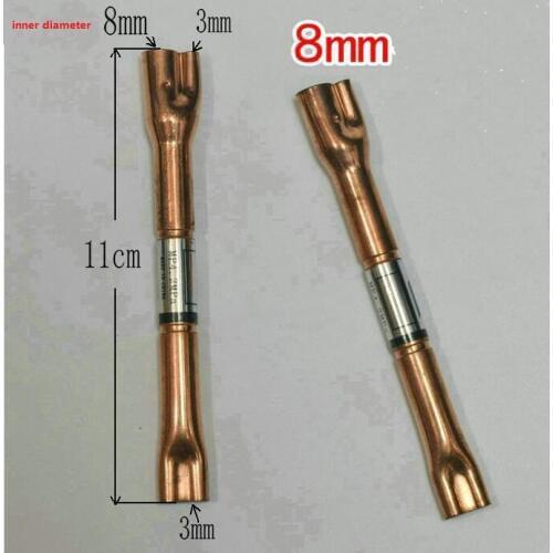 8mm 9.52mm Central Air Conditioner Parts check valve freezer anti backflow stop valve one way valve steel ball type