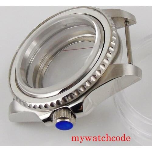 Bliger 40mm New Stainless Steel Watch Case Sapphire Glass Rotating Bezel Wristwatch Accessories 5ATM Waterproof For NH35