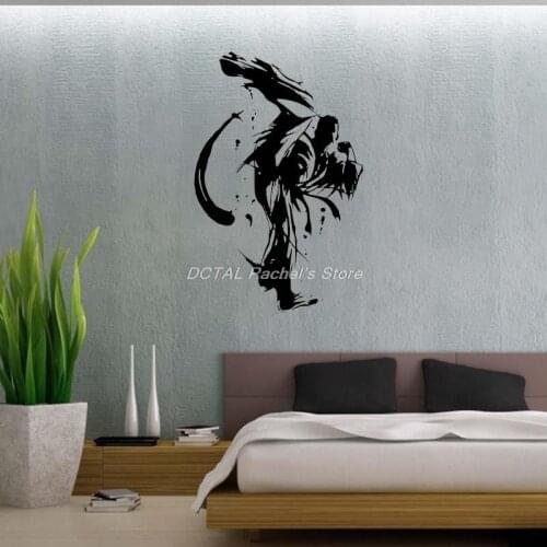 Martial Arts Wall Decal Sticker Decal Stickers and Mural for Kids Boys Girls Room and Bedroom Karate Sport