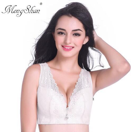 Big bra cup waistcoat five-row buckle Big code underwear Slim cup Oversize bra push up women biustonosz plus size bra