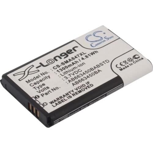CS 1300mAh/4.81Wh battery for Samsung Rugby II,Rugby II A847,Rugby III,SGH-A847,SGH-A997 AB663450BA,AB663450BABSTD