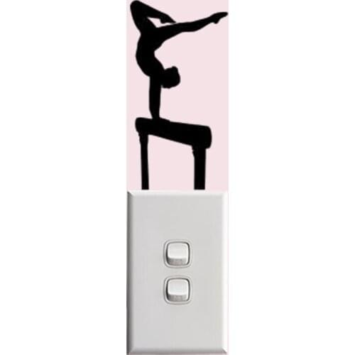 Decoration Vinyl Wall Sticker Gymnastics Switch Decal Accessories 6SS0515