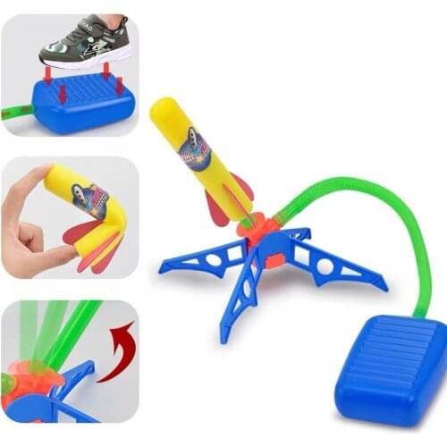 Kids toys Toy Childrens Outdoor Interactive Leisure Light-Emitting Catapult Rocket Laucher Press Explosive kids toys