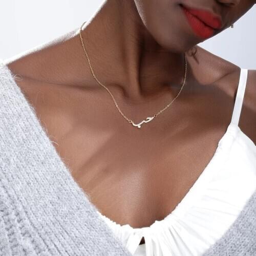 Cute Crystal Love Arabic Necklace Micro Pave Cubic Zirconia Rune Pendant Arabian Ethnic Jewelry Spiritual Best Friend Gift Whole