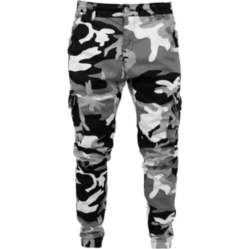Camouflage Military Joggers Pants Men Pure Cotton Mens Spring Autumn Cargo Pants Mens Comfortable Trousers Camo Casual Clothing