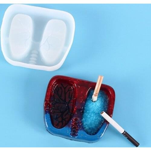 Ashtray Molds for Resin Casting, Crystal Epoxy Resin Mold, Ashtray Silicone Mould for DIY Crafts Home Decorations Casting Tools