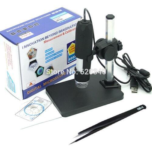 HK 2013 new 800x USB Digital Microscope + holder(new), 8-LED Endoscope with Measurement Software usb microscope