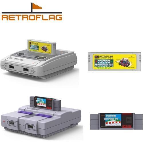 Retroflag SUPERPi CASE-J/CASE-U Snes Game Cartridge with Coolling Fan+Heatsink for Raspberry Pi 3B Plus (3B+)/3B