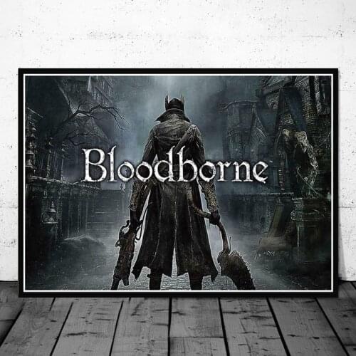 Game Poster Bloodborne Canvas Wall Art Classical Picture for Home Design Frameless Prints Teenager Room Decor Frameless