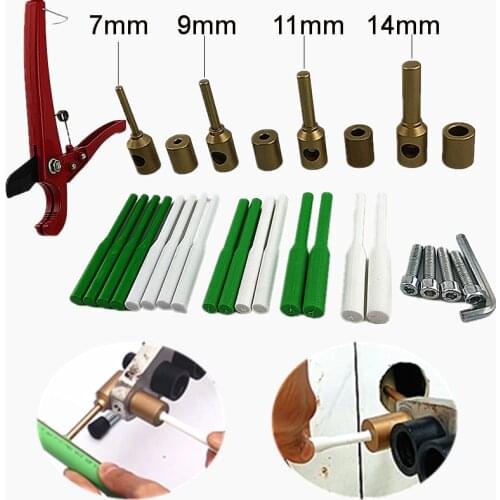 7mm/9mm/11mm/14mm PPR Water Pipe Repair Tool PE Pipe Leakage Repair Hole Hot Melter Welding Die Head PERT Repairing Glue Stick