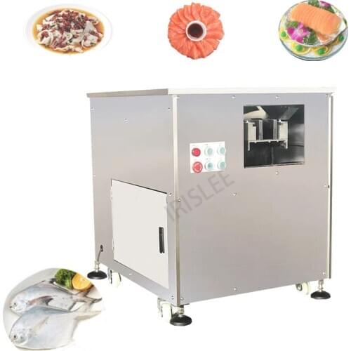 Fish thin slice cutting machine / smoked salmon filleting machine