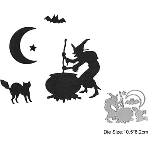 Metal Cutting Dies for Card Making Scrapbooking Embossing FolderCraft Stencil Clear Stamps and Dies Halloween Die Cuts