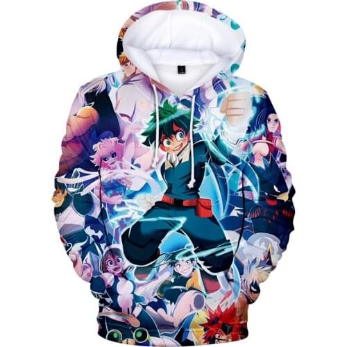 2021 Fashion Design Hoodies Boku No/My Hero Academia Midoriya Izuku Deku Cosplay Cute Men/Women Sweatshirt hoodie Clothes