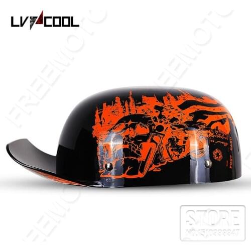 Motorcycle Helmet Retro Riding Helmet Motorbike Moto Biker Protection Gear Racing Scooter Half Helmet Men Women