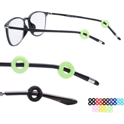 Newly Anti-Slip Silicone Eyeglasses Temple Sleeve Retainer Round Comfort Glasses Retainers