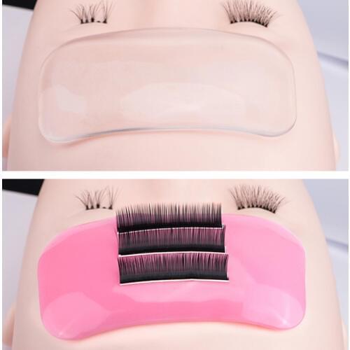SONG LASHES Silicone Eyelash Extension Stand Pallet Pad Lash Tray Holder Tool Clear lash Holder Forehead sticker silica gel