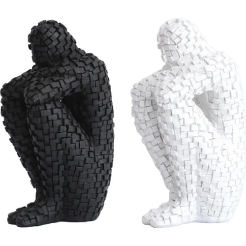 Bookends resin craft study room desk decor ornaments gift people figurine book end