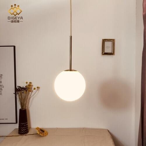 Nordic led iron pendant lights luminaria pendente hanging lamp led wall moon lamp home lighting dining rooom livingroom
