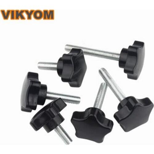 Plum blossom handle screws Star Bakelite Hand-screwed Bolt Star screw Staple the mechanical handle M4 M5 M6 M8 M10