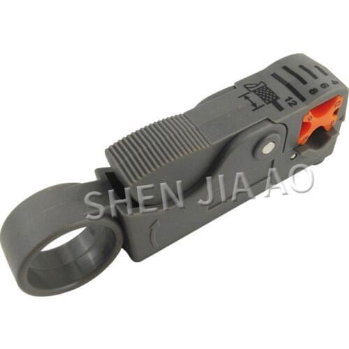 Steel +ABS Coaxial cable stripper video cable stripper RG58 59 6 special stripping knife Network cable TV lines stripper 10pcs