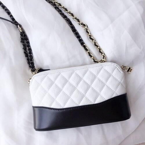 2020 New Handbags, Sheepskin Bags, Rhombus Chain Bag, Mini Stray Bag, Mini Shoulder Messenger Leather Bucket Bag