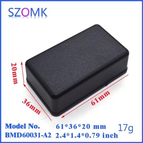 Szomk diy small plastic enclosure electronics project box (5 pcs) 61*36*20mm distribution box gps tracker plastic box outlet box