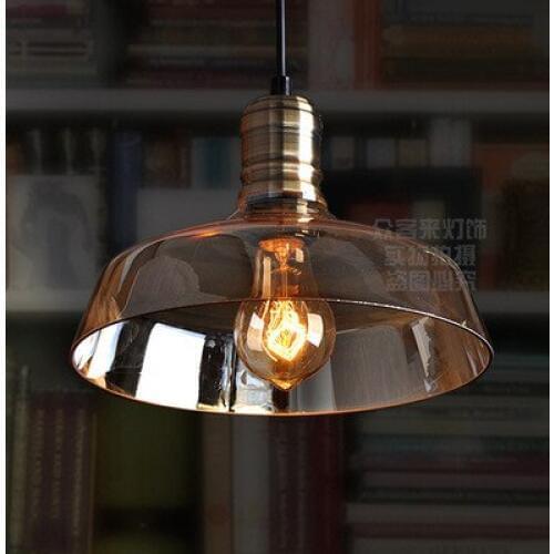 Vintage Pendant Lights Loft Pendant Lamp Retro Hanging Lamp glass Lampshade For Restaurant /Bar/Coffee Shop Home Luminarias
