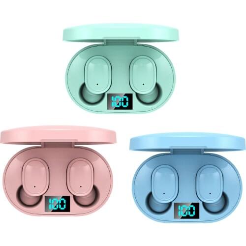 Vococal E6S Wireless Earbuds Mini Bluetooth 5.0 in-Ear Earphones Headphones with Charging Case LED Display