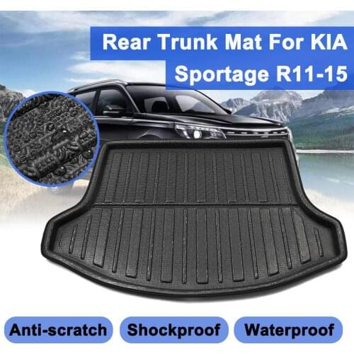 For Kia Sportage R 2011 2012 13 14 2015 Rear Floor Trunk Cargo Boot Liner Car styling Accessories Interior Waterproof Floor Mat