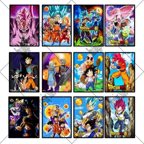 Dragon Ball Japanese Anime Dragon Ball Poster HD Printed Canvas Goku Picture Wall Artist Home Decoration Painting Living Room