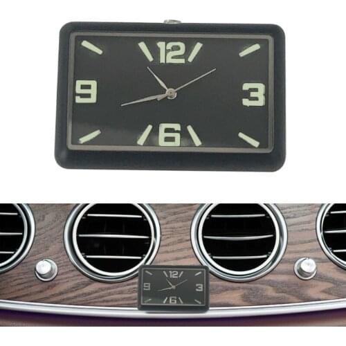 4 Styles Car Dashboard Air Conditioning Outlet Vent Mini Clock Refit Interior Luminous Electronic Quartz Watch Ornament Decor
