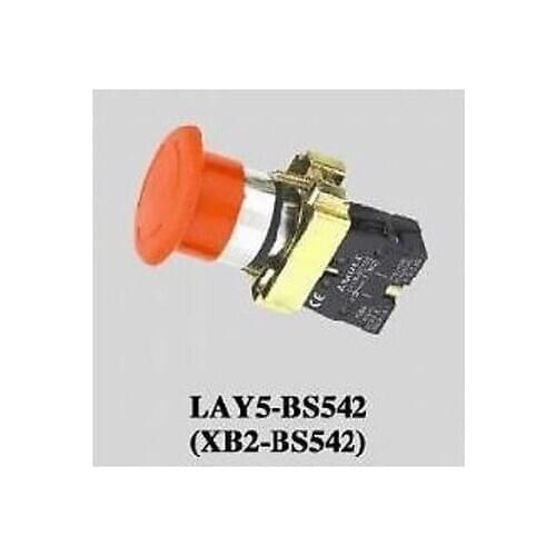 5pcs Red Emergency Stop Switch Push Button Mushroom