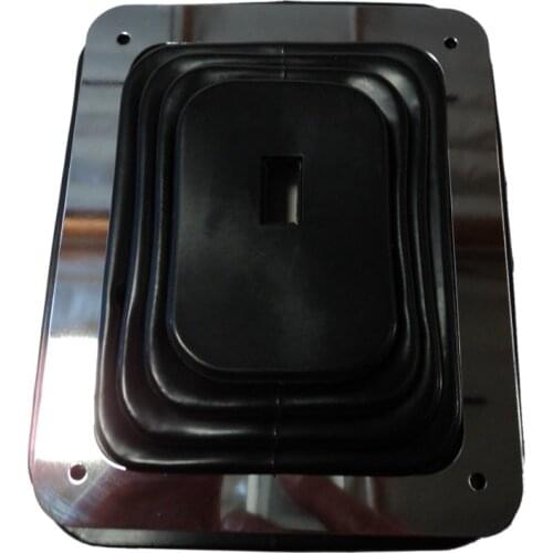 For Hurst Rubber Shifter Boot With Chrome Plate 5 5/8 Inch X 6 3/4 Inch Manual Automatic 350